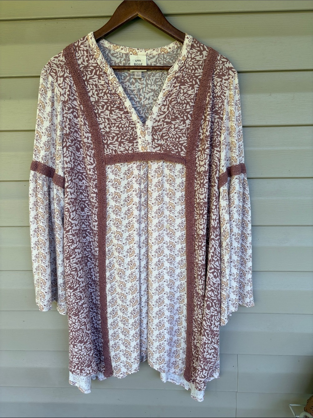 Knox Rose Floral Peasant Dress